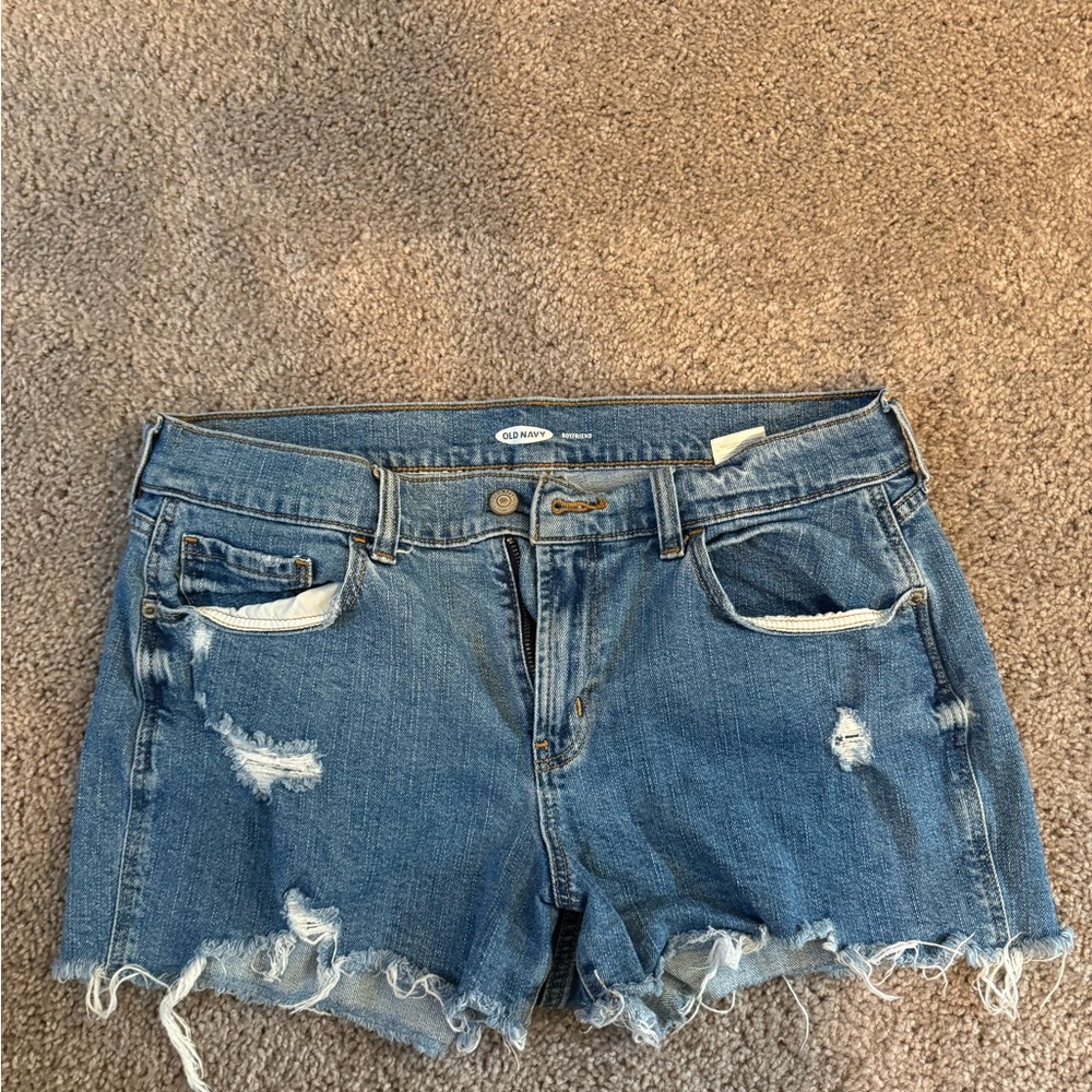 Old Navy Distressed Blue Jean Shorts
